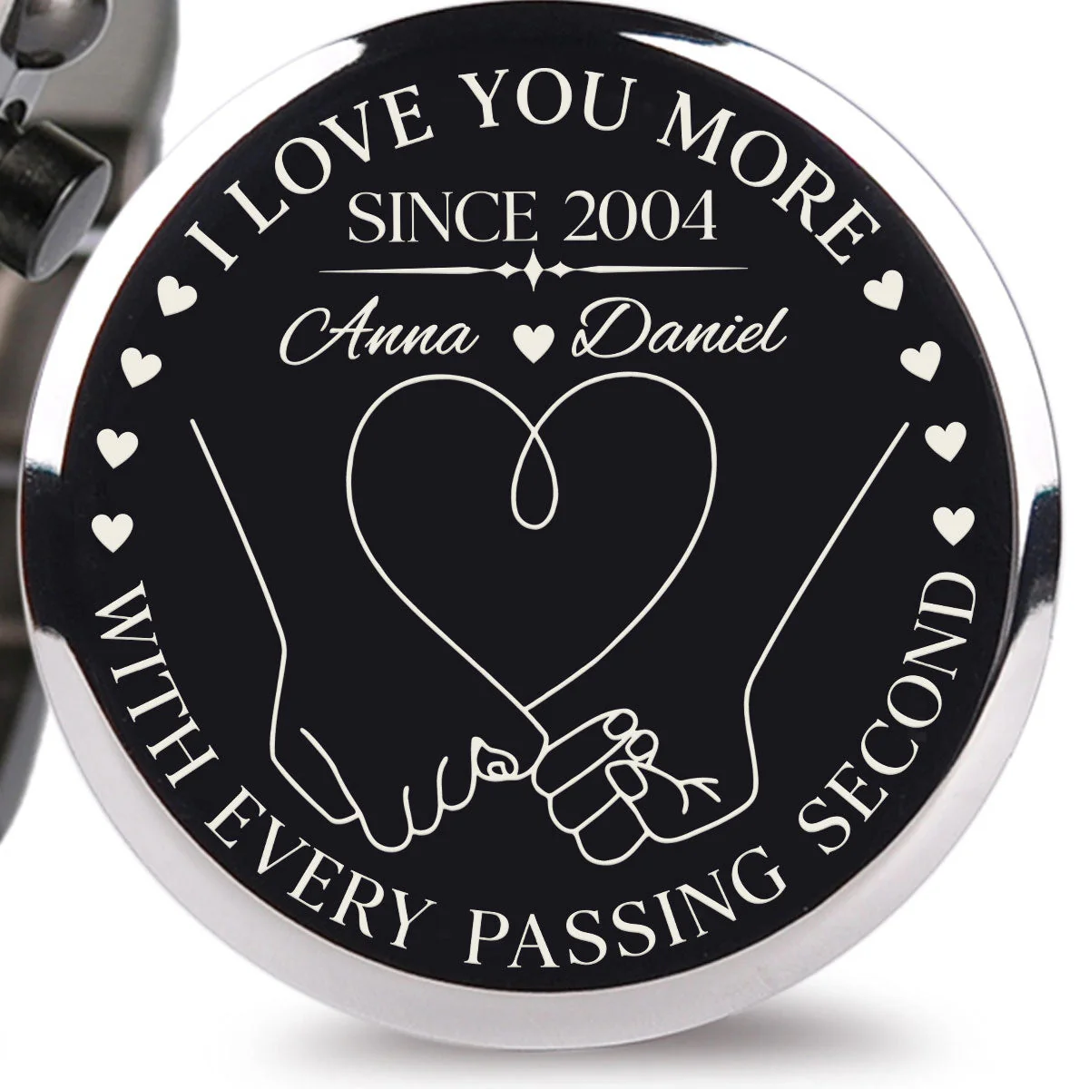 I Love You More - Personalized Engraved Wooden Watches GQ026 - Image 2