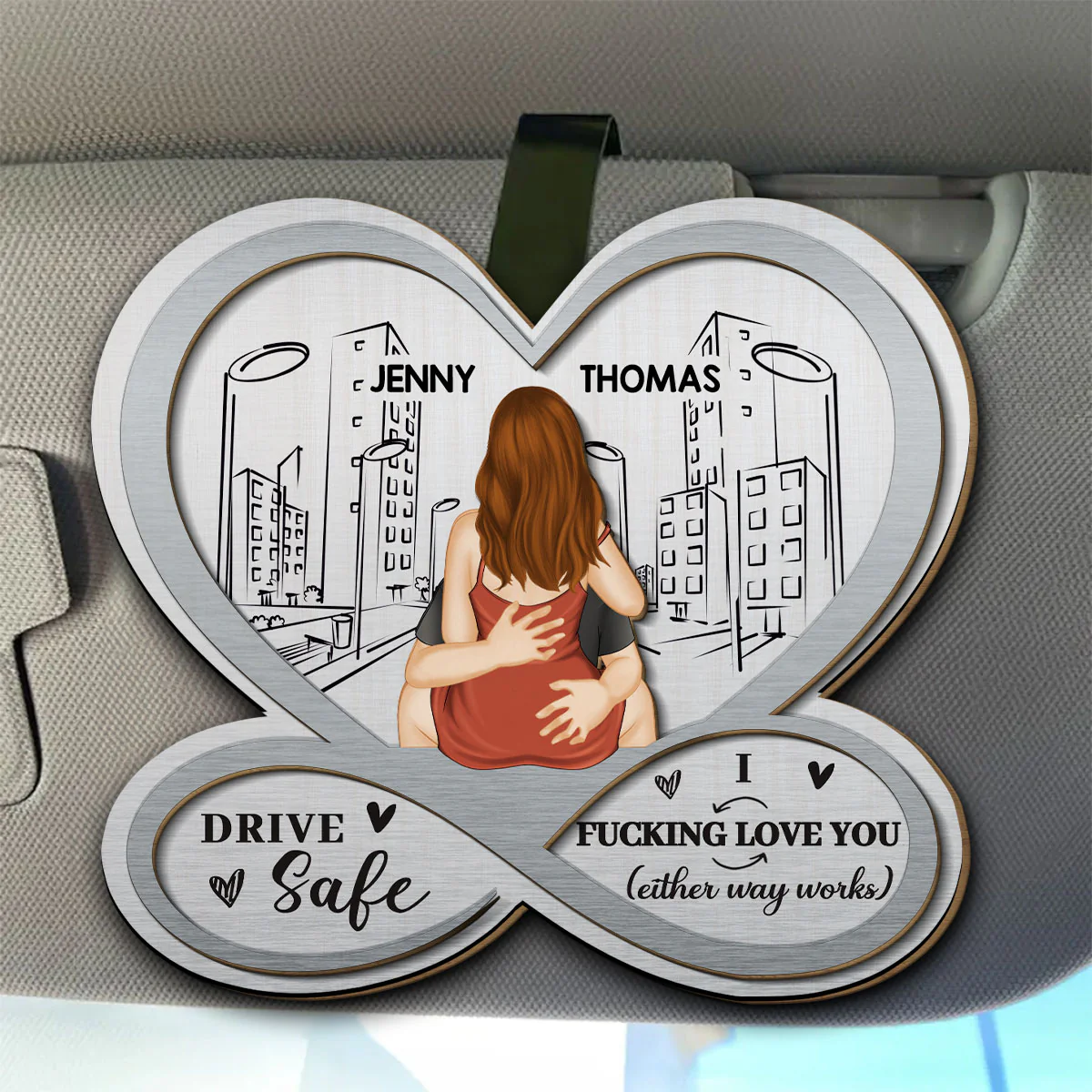 I Love You So Much - Personalized Custom Car Visor Clip