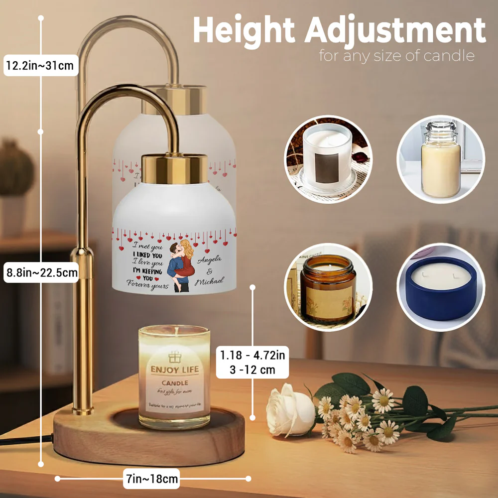 I Met You I Liked You - Personalized Custom Candle Warmer Lamp - Image 4