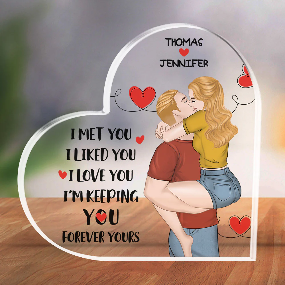 I Met You I Love You - Personalized Custom Acrylic Plaque - Image 3
