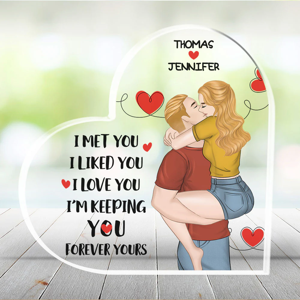 I Met You I Love You - Personalized Custom Acrylic Plaque - Image 4