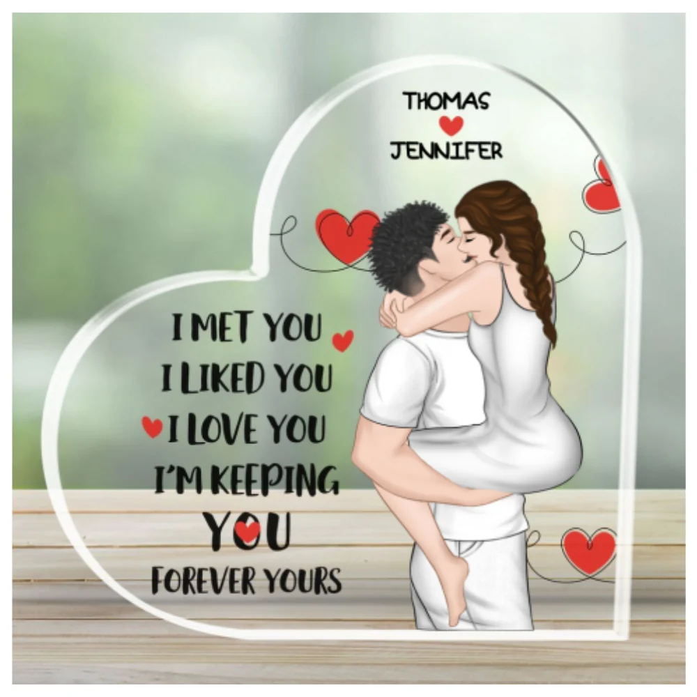 I Met You I Love You - Personalized Custom Acrylic Plaque - Image 5