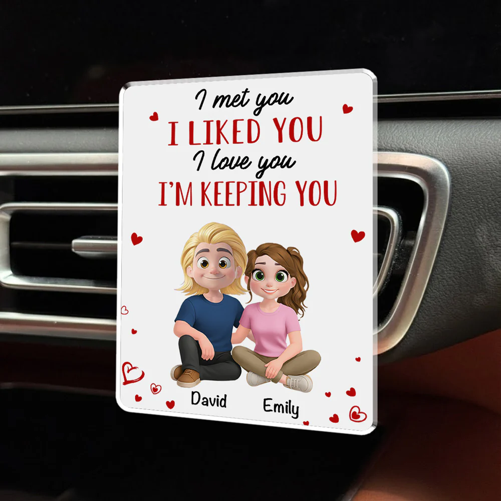 I Met You - Personalized Custom Car Vent Clip - Image 3