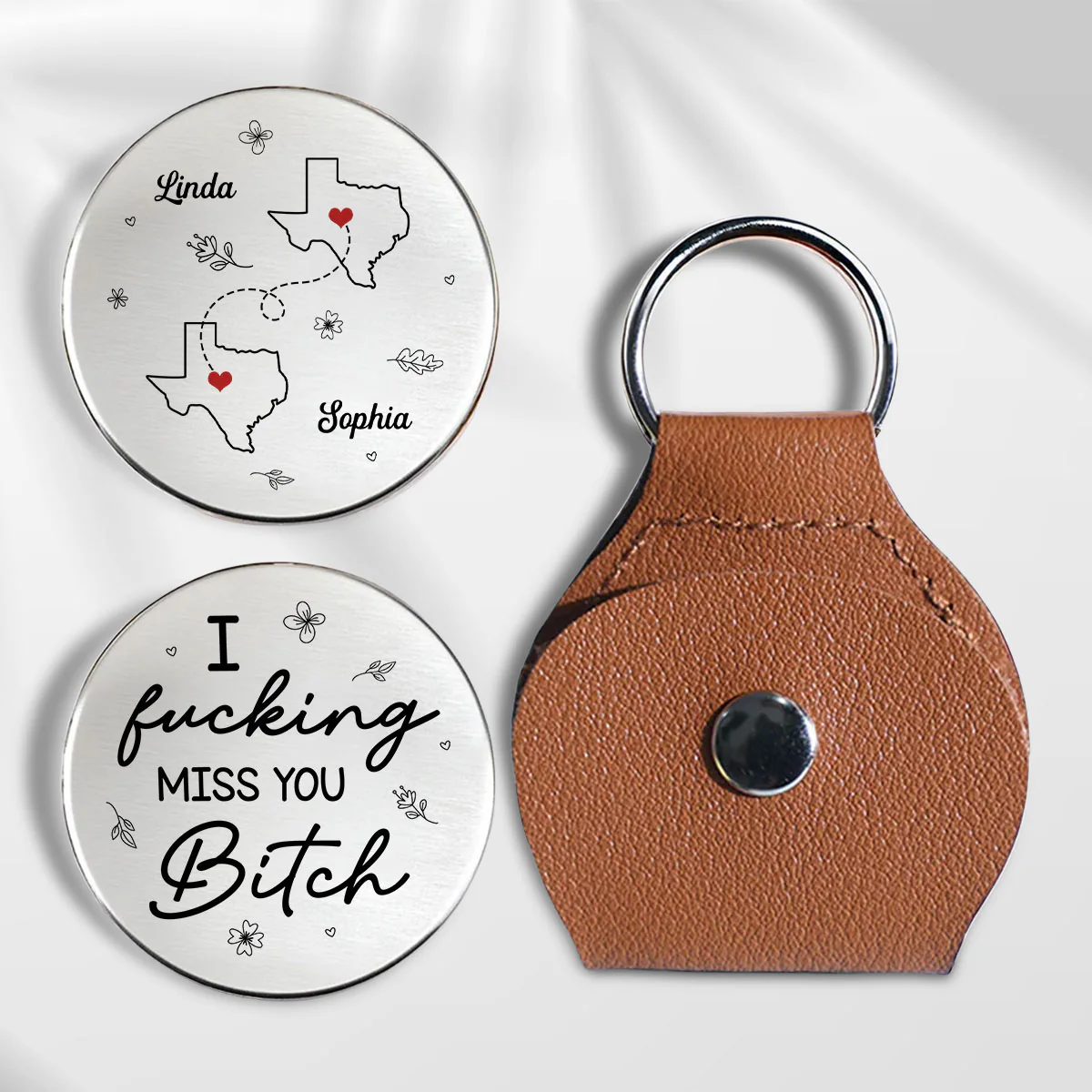 I Miss You Bestie - Personalized Custom Pocket Hug