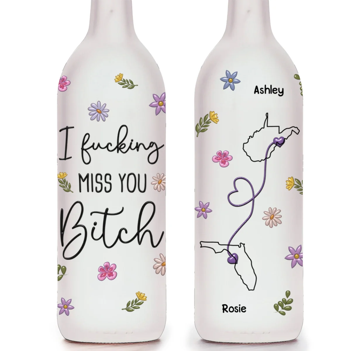 I Miss You Bitch - Personalized Custom Bottle Lamp - Image 7