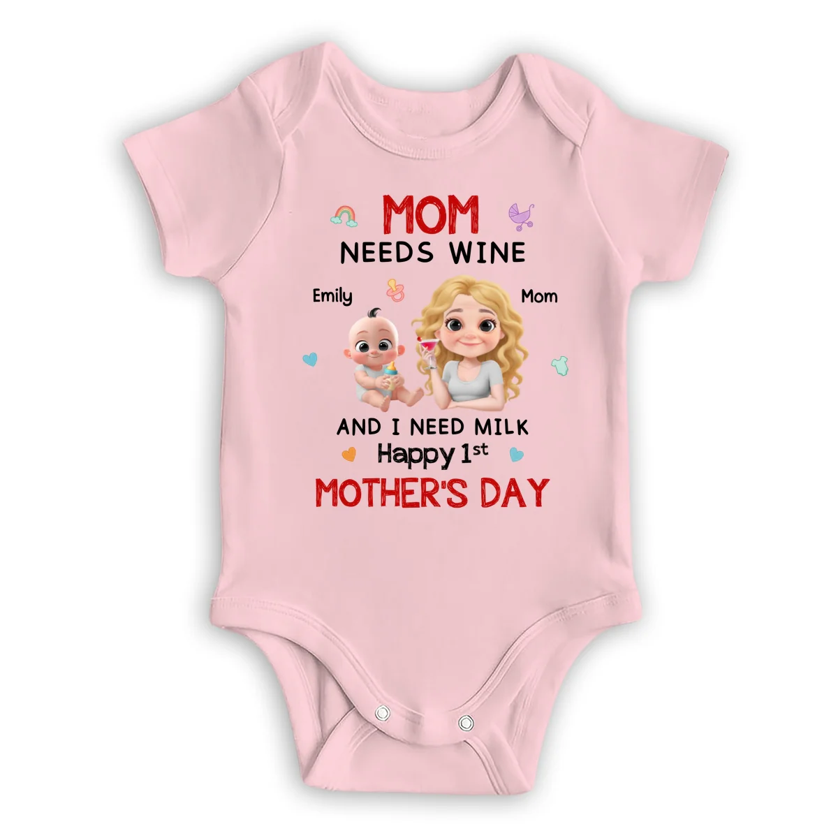 I Need Milk - Personalized Custom Baby Onesie - Image 10