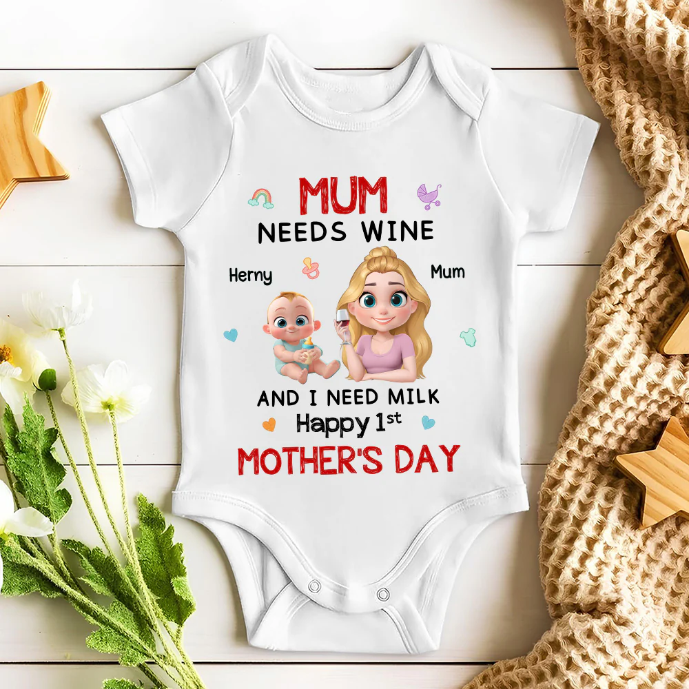 I Need Milk - Personalized Custom Baby Onesie - Image 5