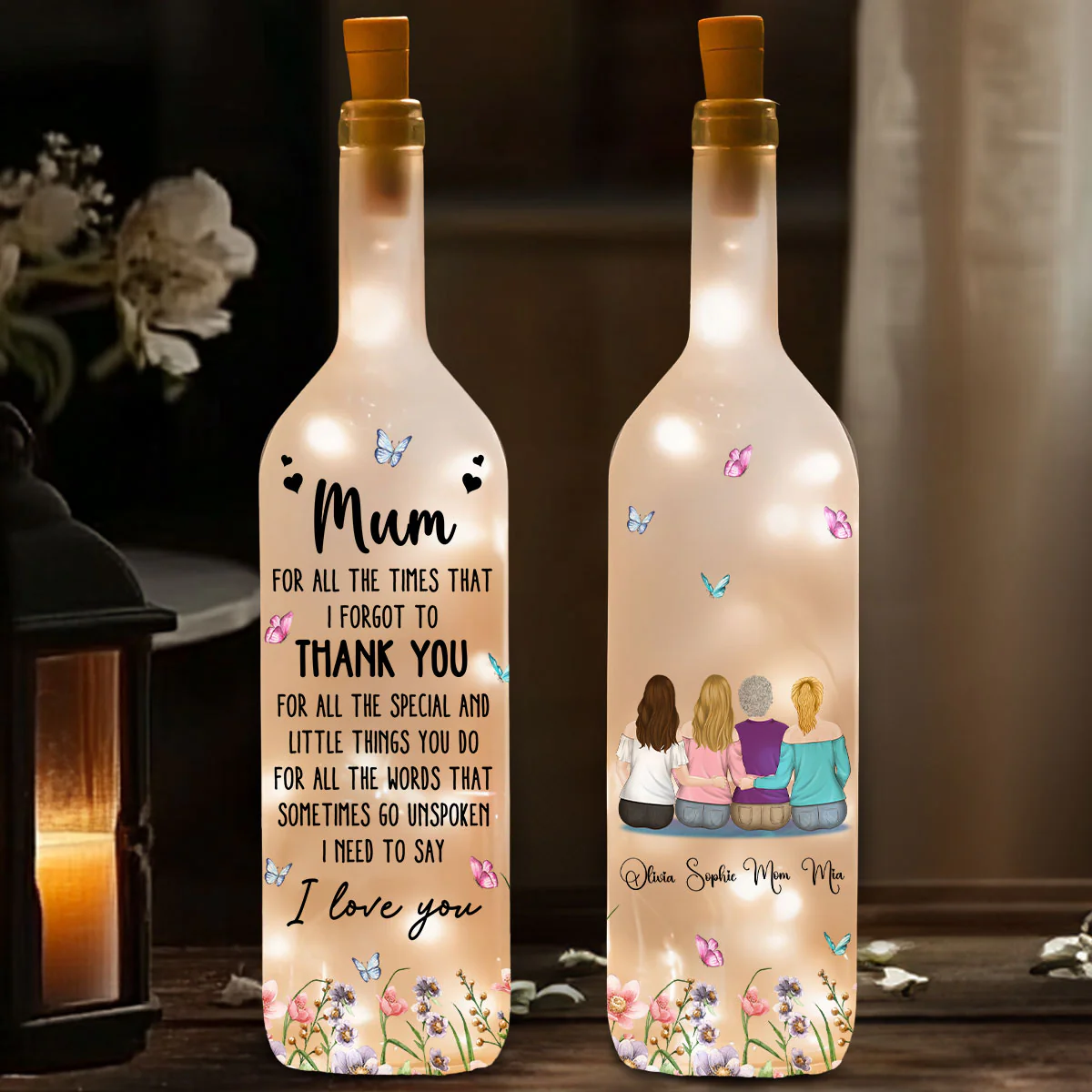 I Need To Say I Love You Mom - Personalized Custom Bottle Lamp - Image 5