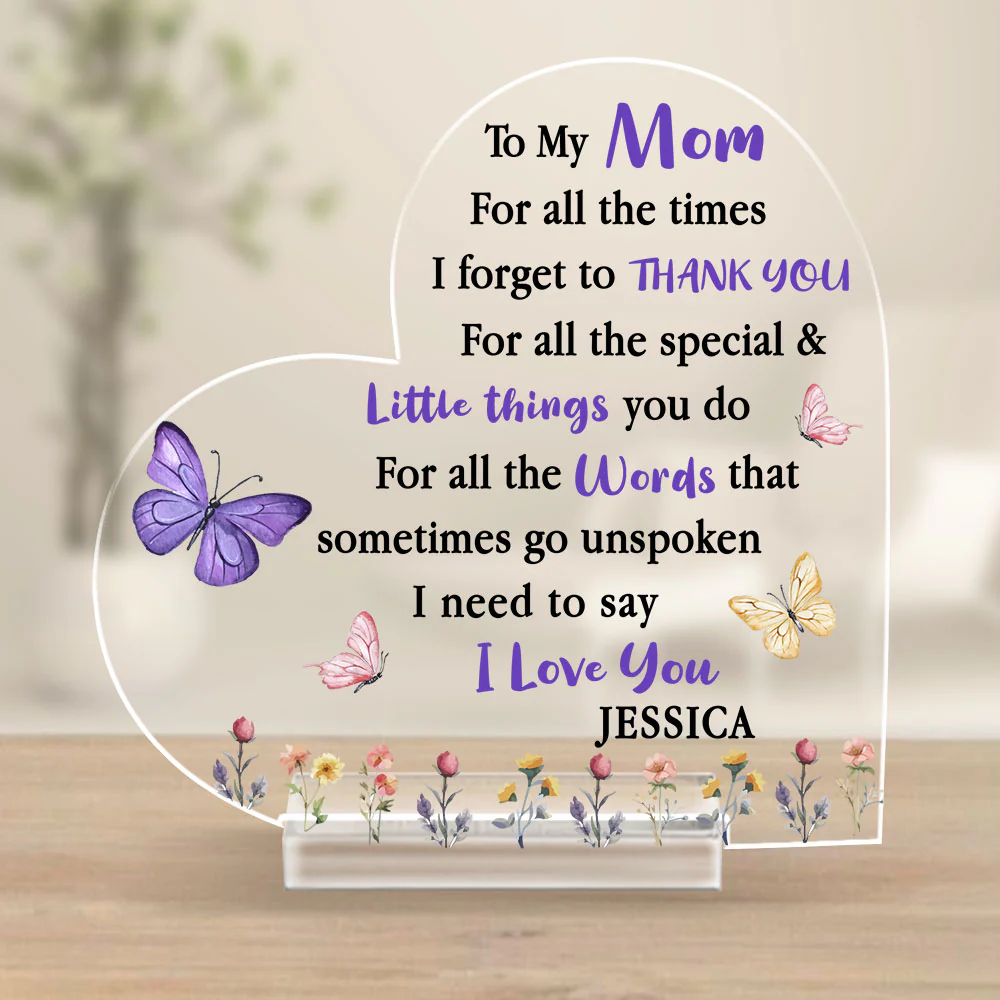 I Need To Say I Love You - Personalized Custom Acrylic Plaque With Base - Image 2