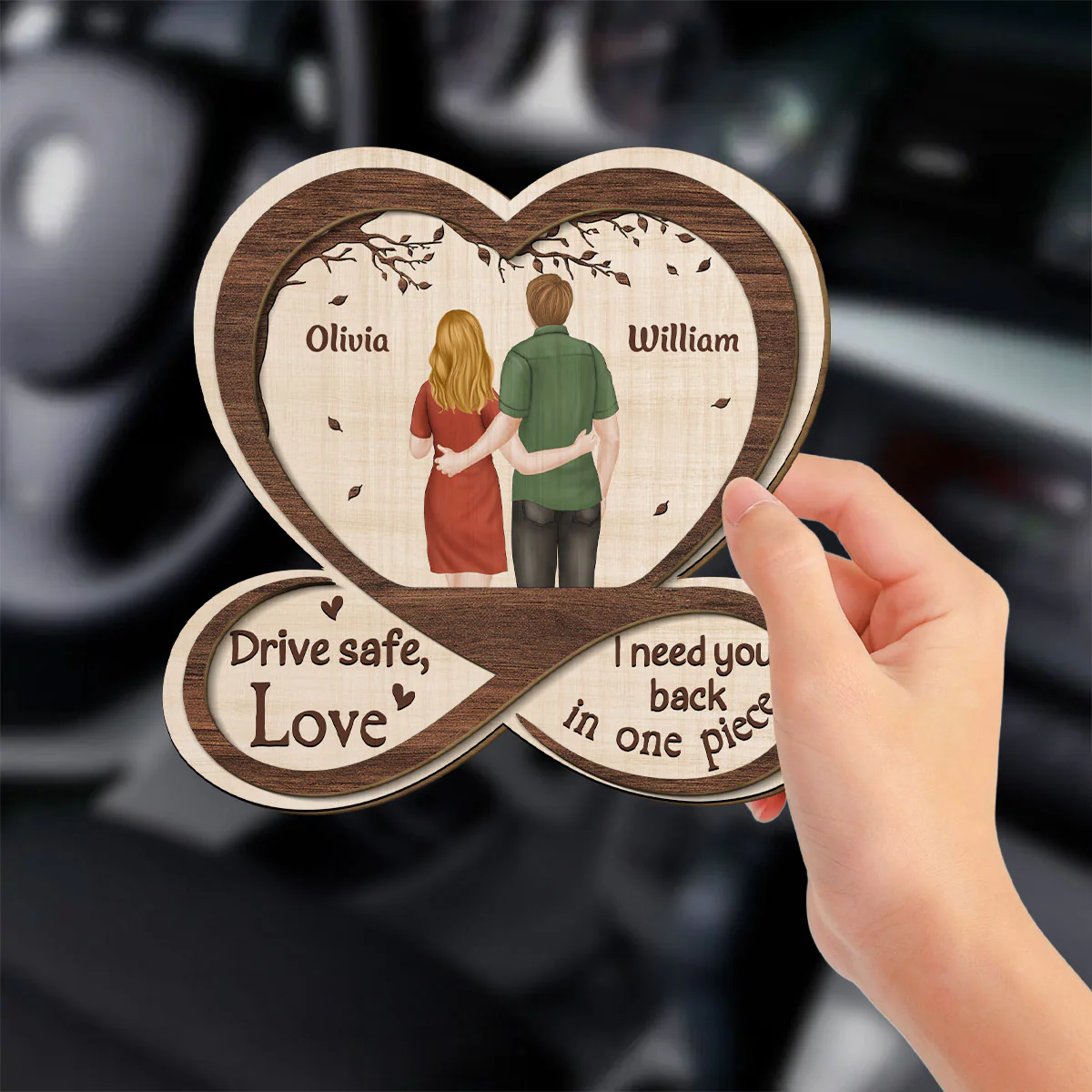 I Need You Back In One Piece - Personalized Custom Car Visor Clip - Image 3