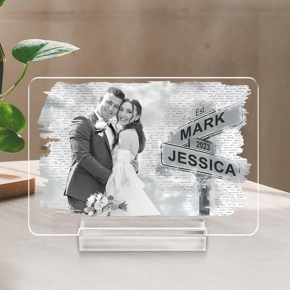 I Need You Because I Love You - Personalized Custom Acrylic Plaque With Base - Image 3