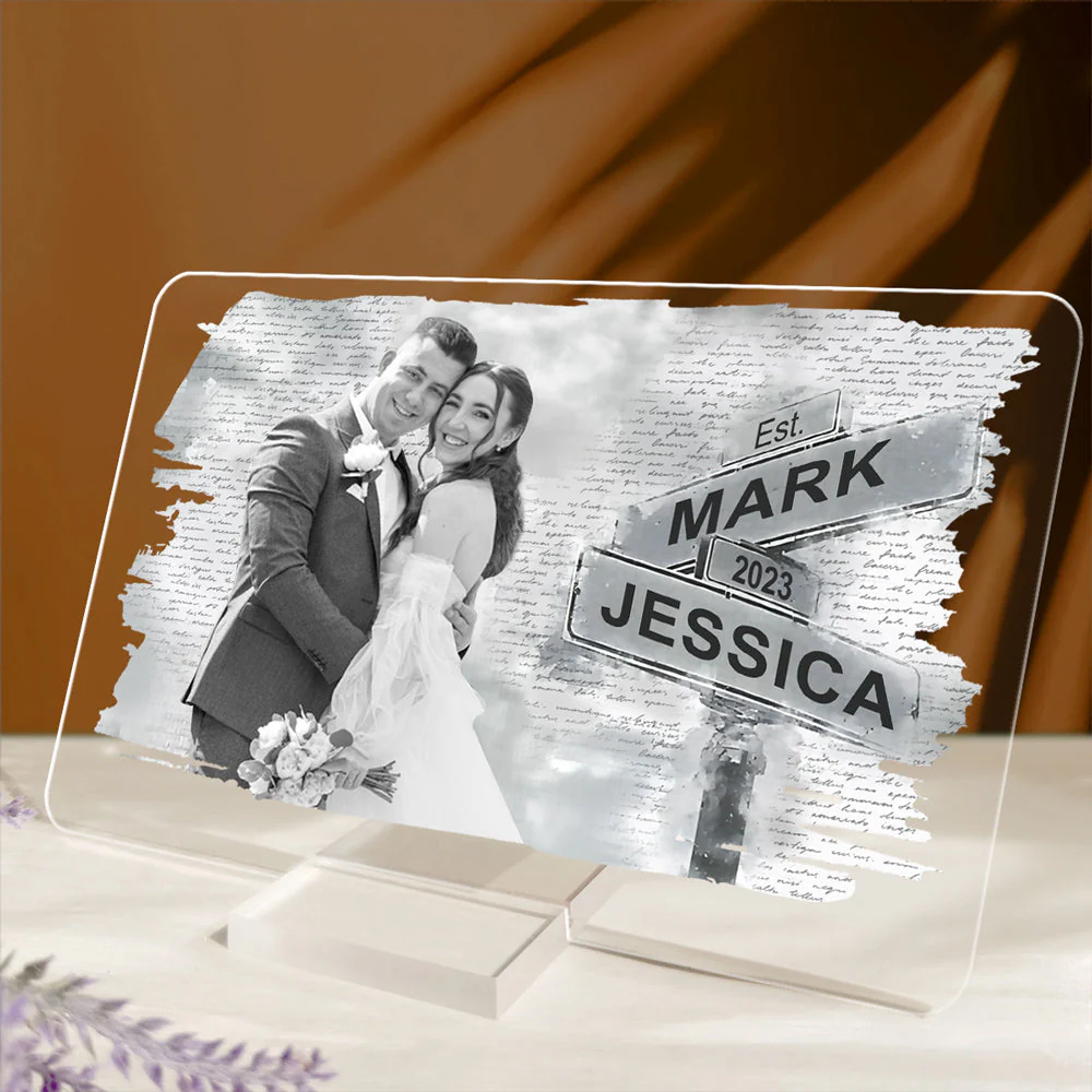 I Need You Because I Love You - Personalized Custom Acrylic Plaque With Base - Image 5