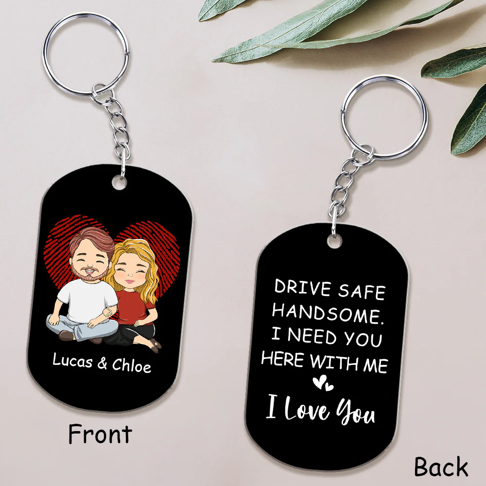 I Need You Here - Personalized Custom Acrylic Keychain - Image 2