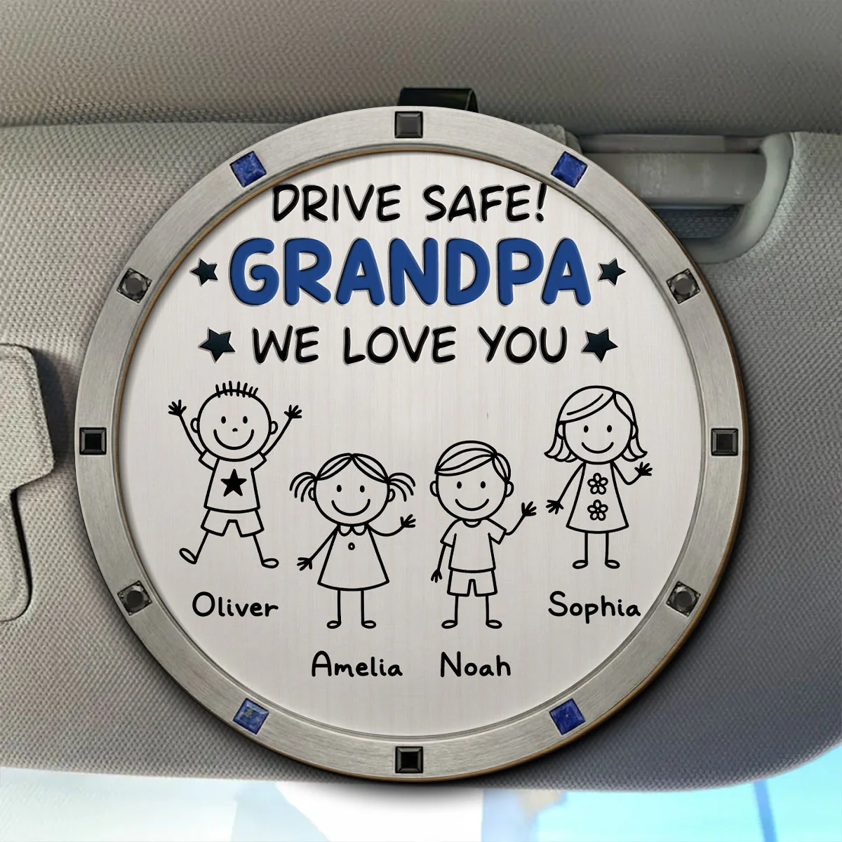I Need You Home Safe - Personalized Custom Car Visor Clip - Image 5
