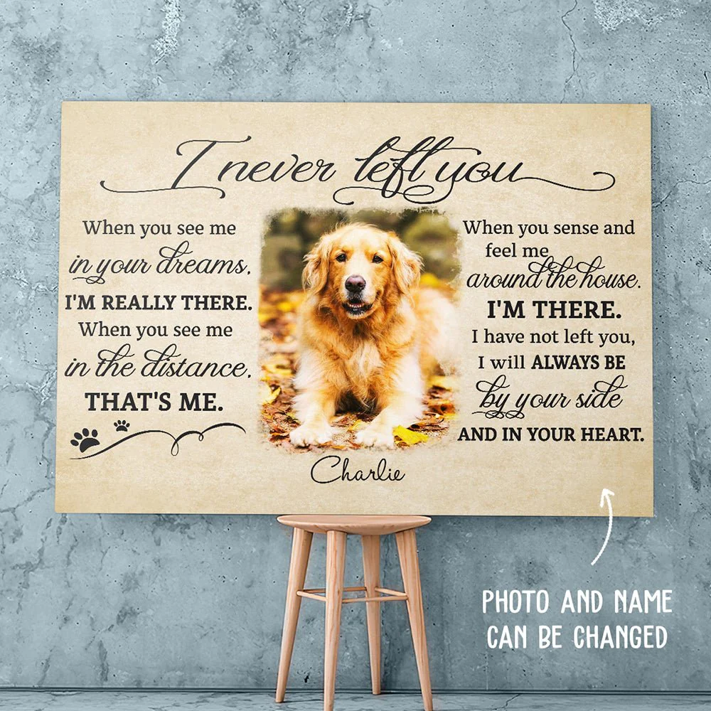 I Never Left You - Personalized Custom Photo Canvas Print - Image 3