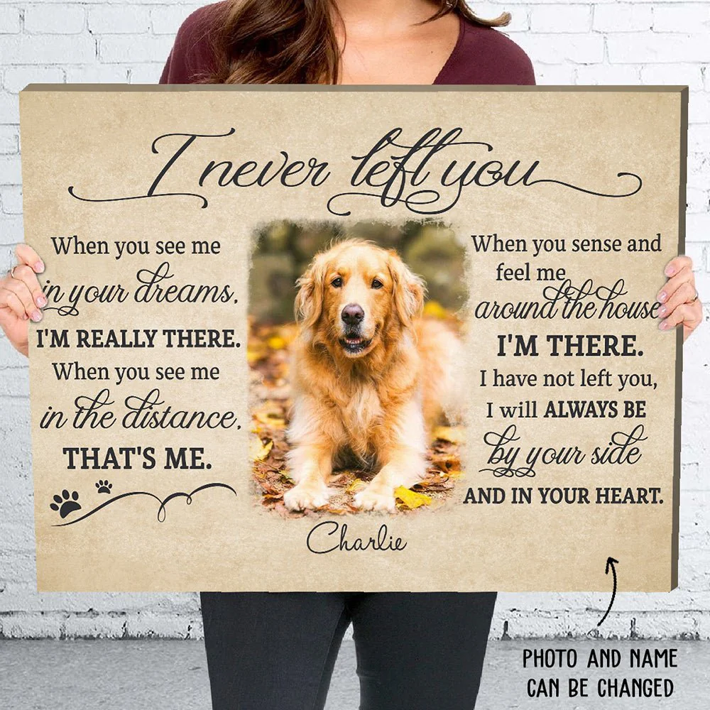 I Never Left You - Personalized Custom Photo Canvas Print - Image 4