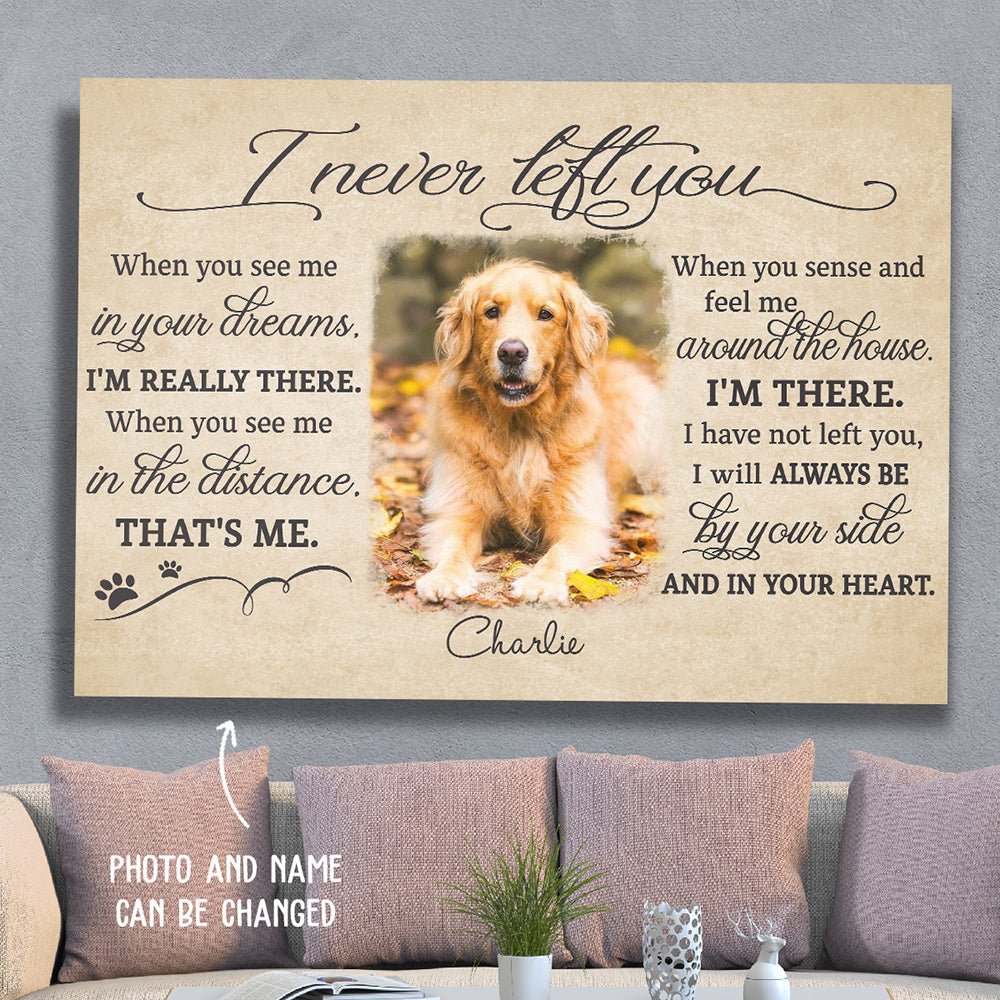 I Never Left You - Personalized Custom Photo Canvas Print - Image 5