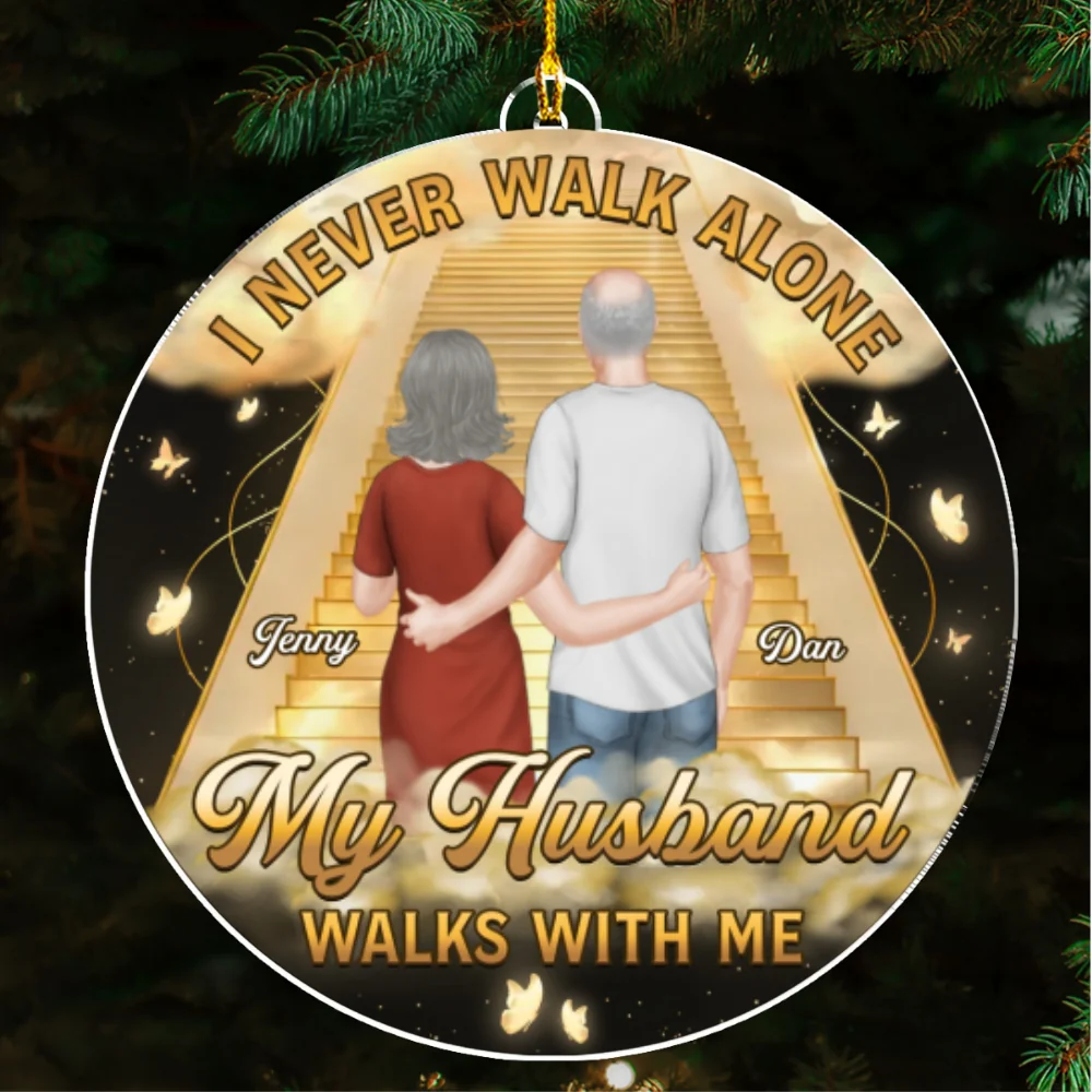 I Never Walk Alone - Personalized Custom Acrylic Ornament - Image 6