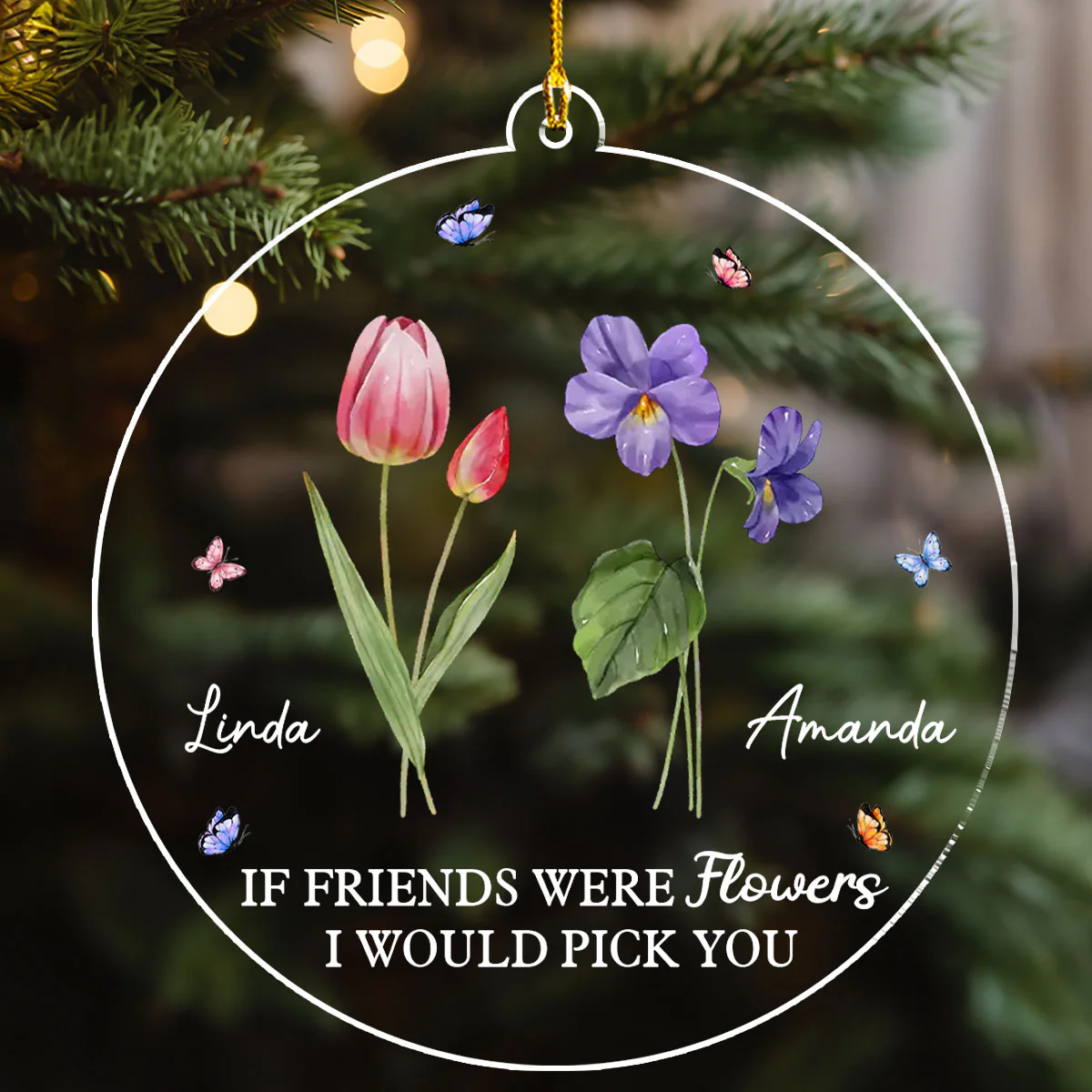 I Pick You - Personalized Custom Acrylic Ornament - Image 3