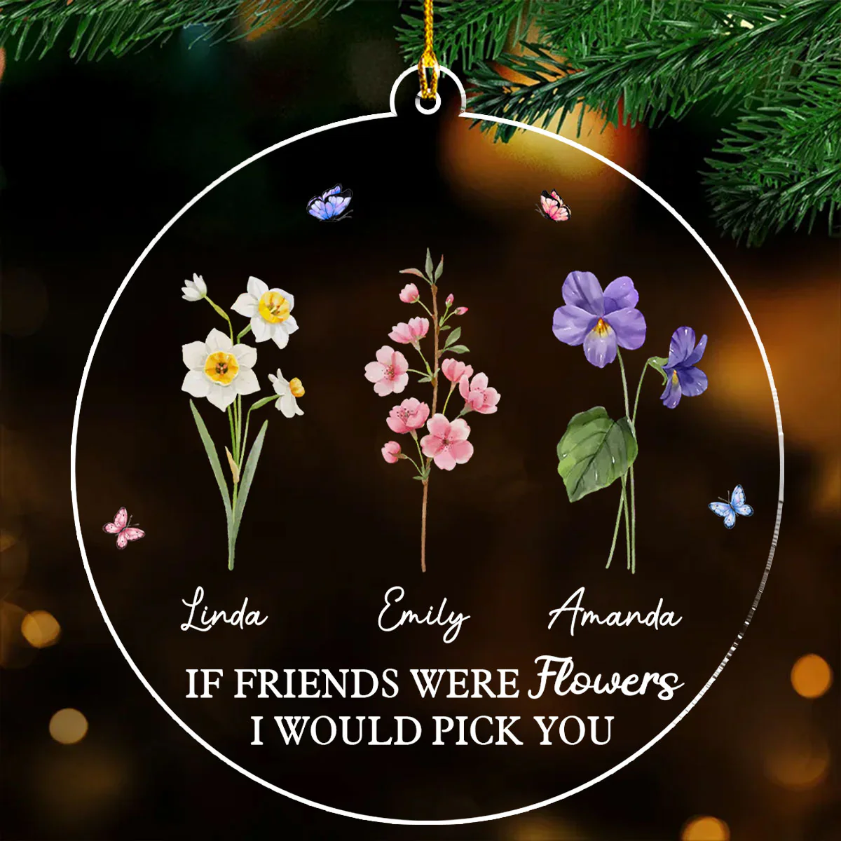 I Pick You - Personalized Custom Acrylic Ornament - Image 4