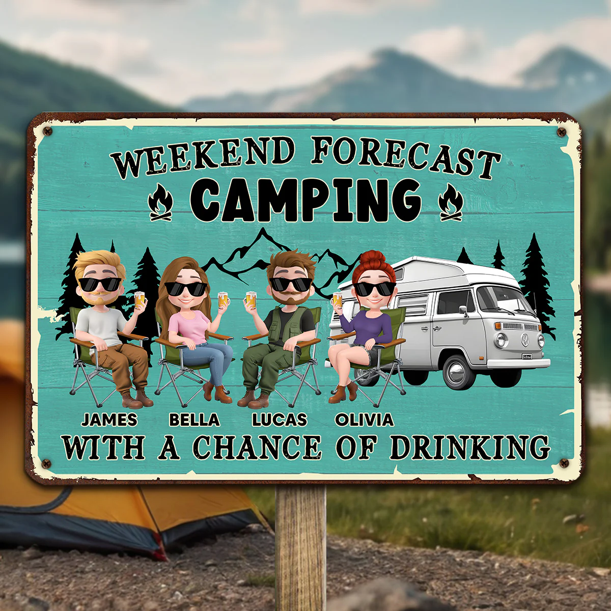 I Predict A Fun Weekend - Personalized Custom Metal Signs - Image 2