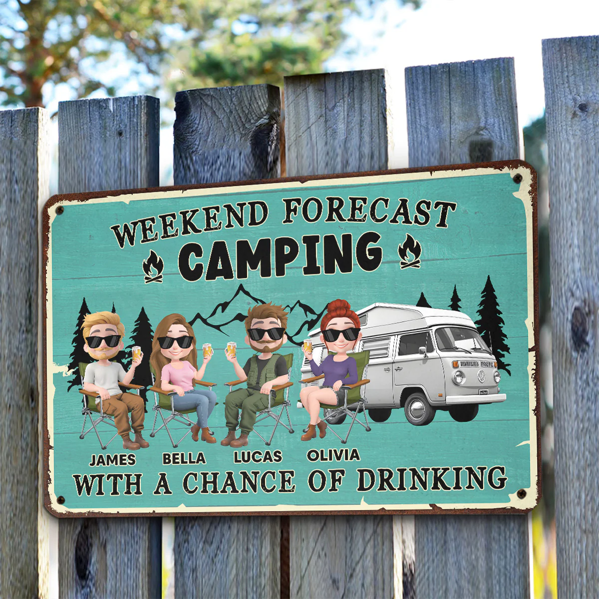 I Predict A Fun Weekend - Personalized Custom Metal Signs - Image 3