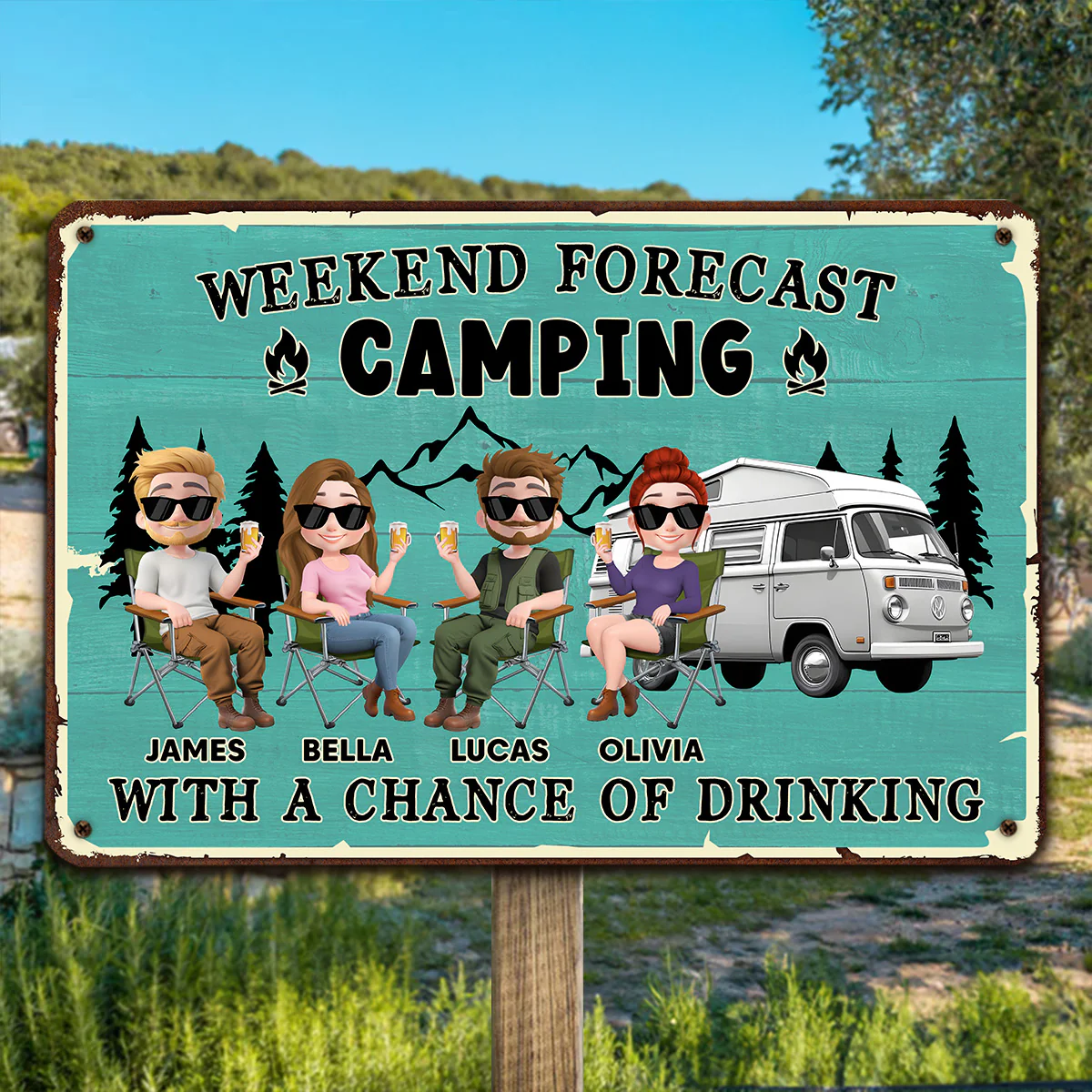 I Predict A Fun Weekend - Personalized Custom Metal Signs - Image 4