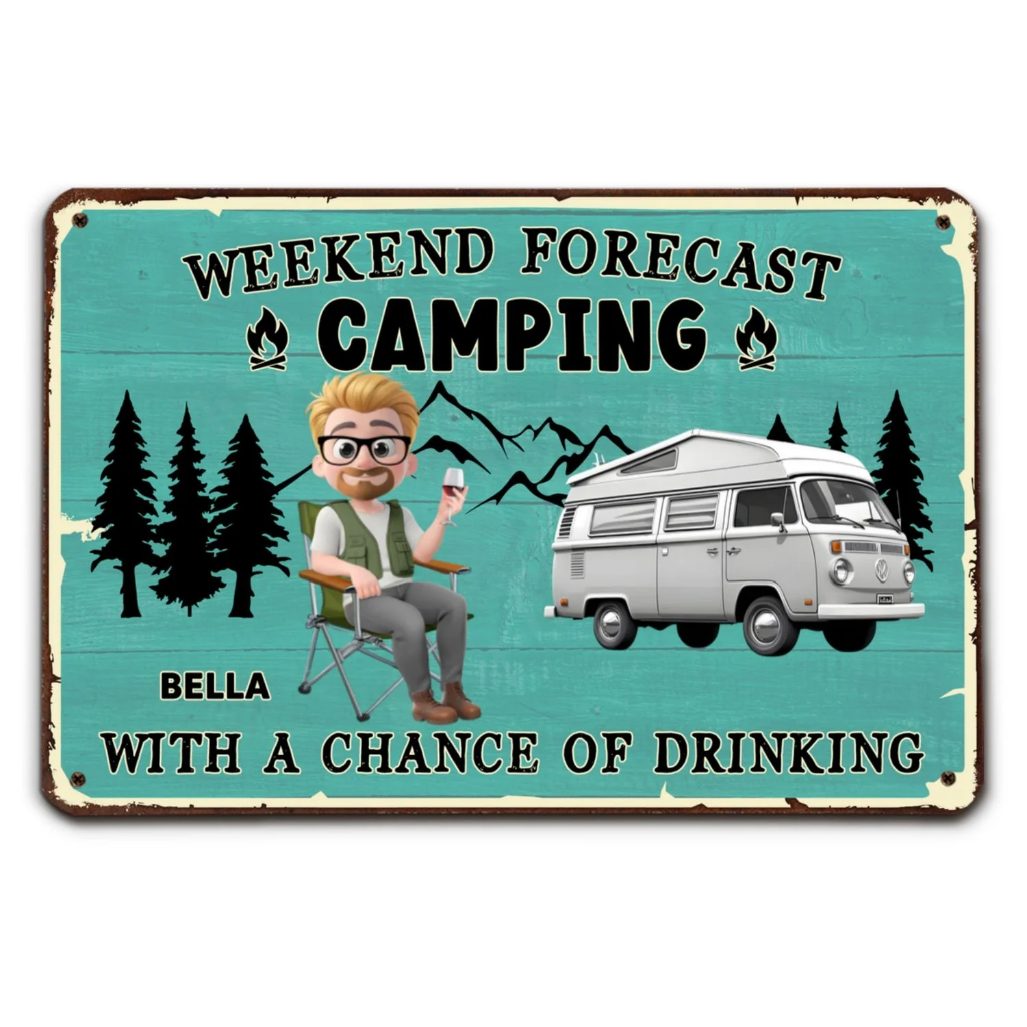 I Predict A Fun Weekend - Personalized Custom Metal Signs - Image 5