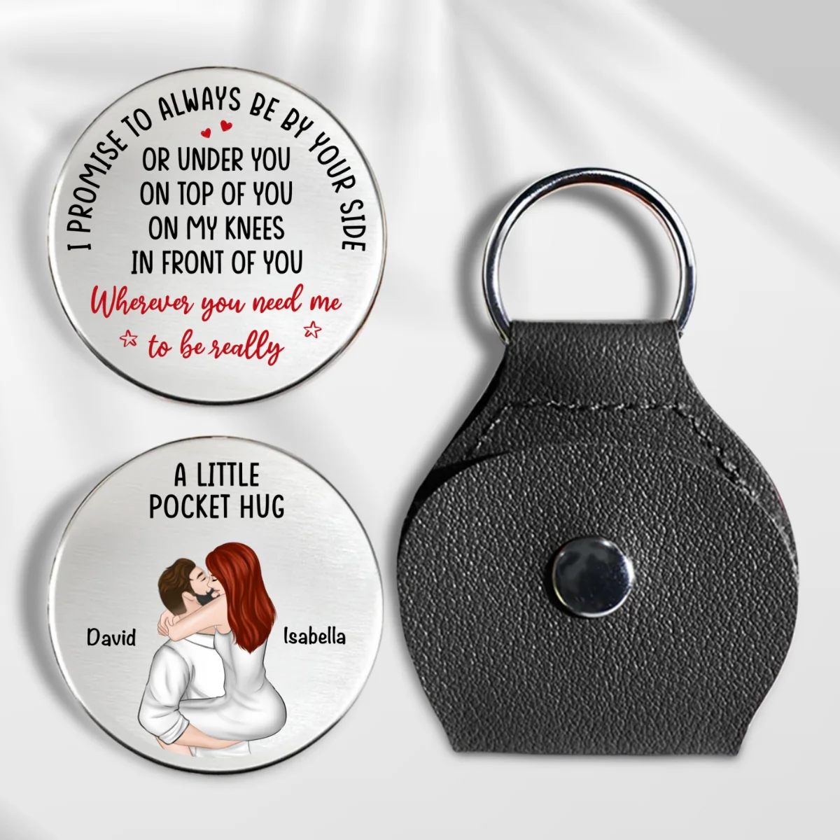 I Promise - Personalized Custom Pocket Hug - Image 8