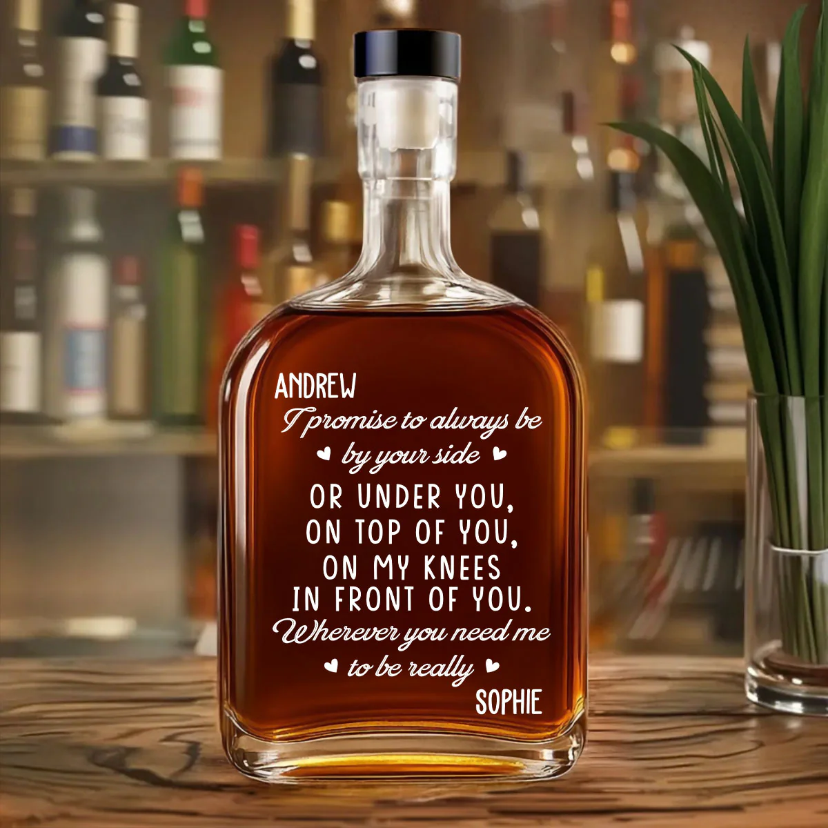 I Promise - Personalized Custom Spirits Decanter - Image 3