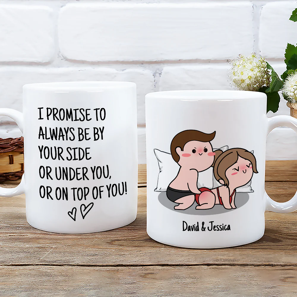I Promise To Always Be By Your Side - Personalized Custom Coffee Mug - Image 2