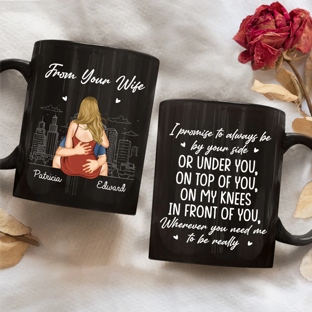 I Promise To Always By Your Side - Personalized Custom Coffee Mug - Image 2