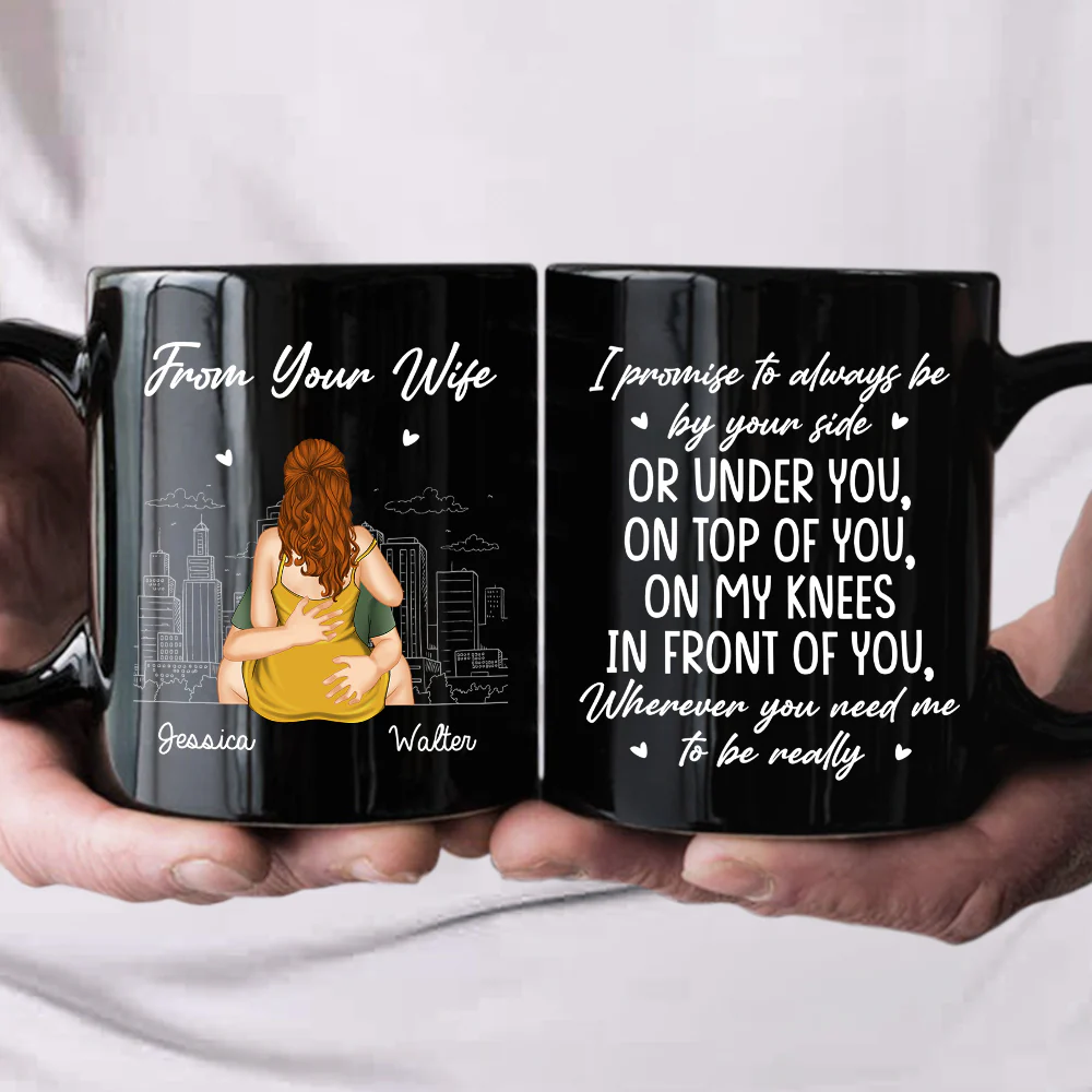 I Promise To Always By Your Side - Personalized Custom Coffee Mug - Image 3