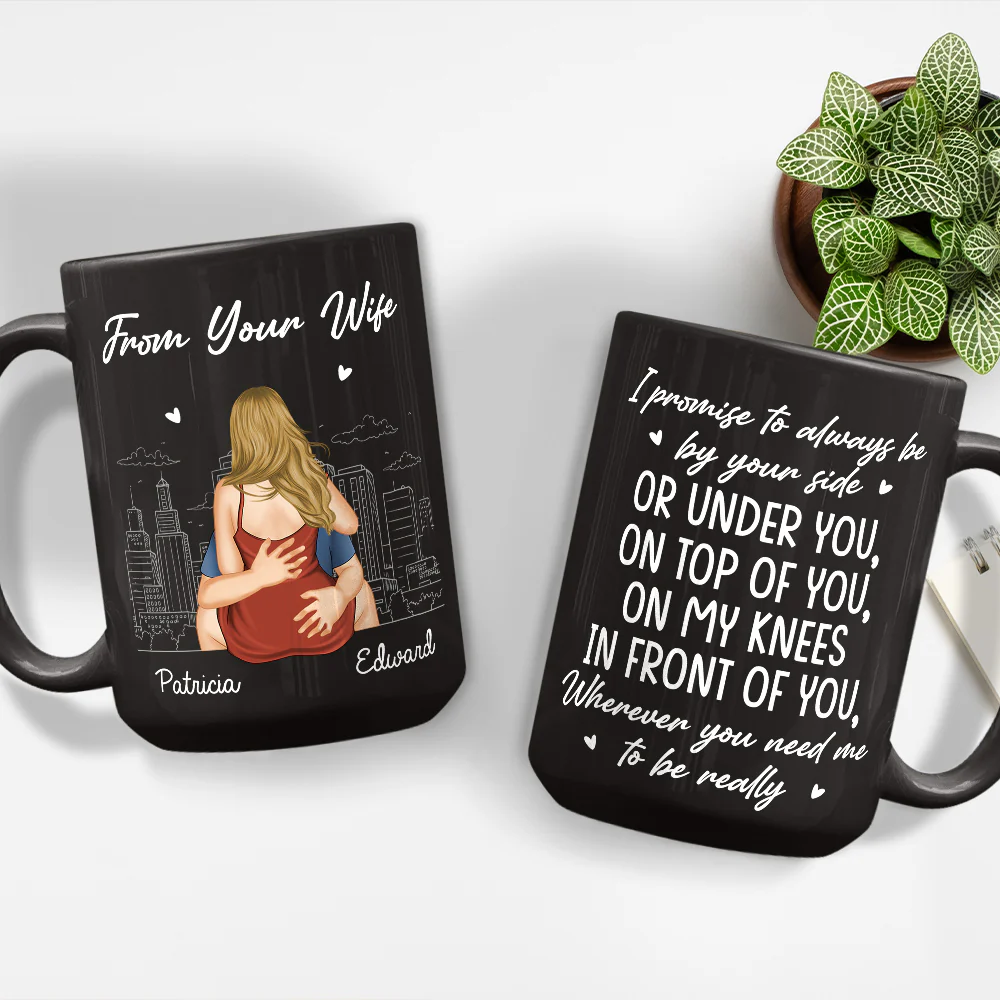 I Promise To Always By Your Side - Personalized Custom Coffee Mug - Image 4