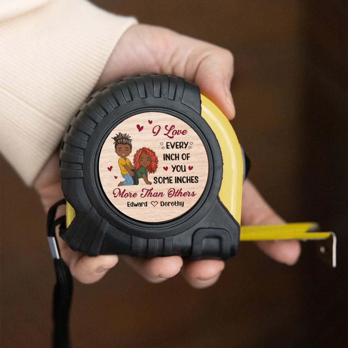 I Really Love Every Inch Of You - Personalized Custom Tape Measure - Image 4