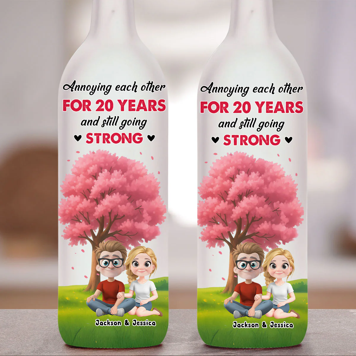 I Really Love You - Personalized Custom Bottle Lamp - Image 4
