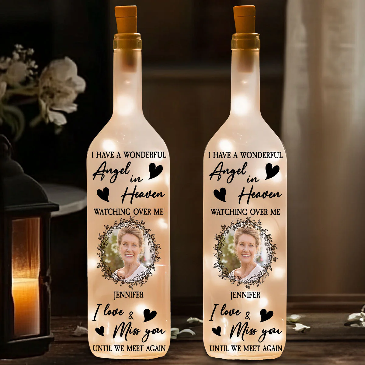 I Really Miss You - Personalized Custom Bottle Lamp - Image 2