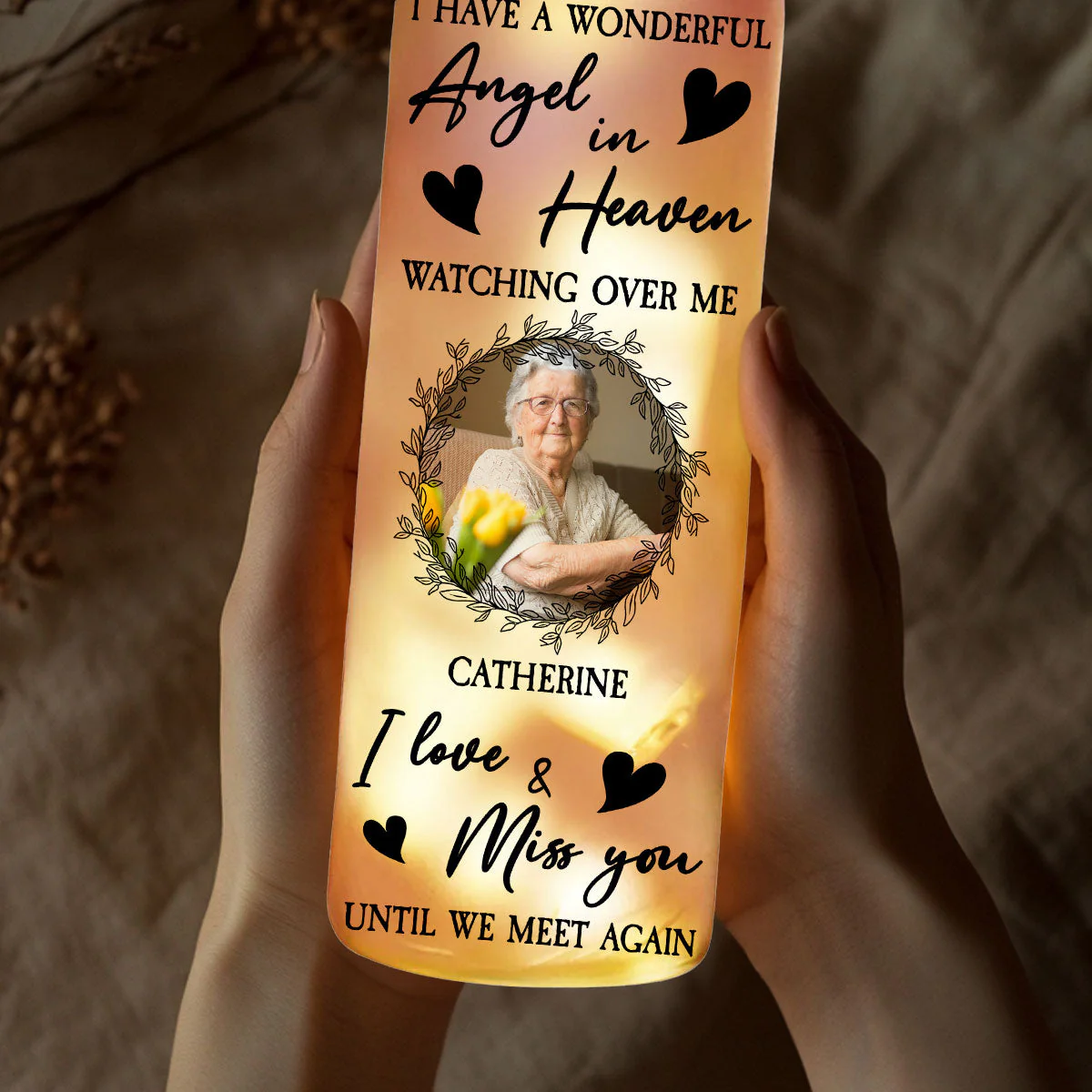 I Really Miss You - Personalized Custom Bottle Lamp - Image 3