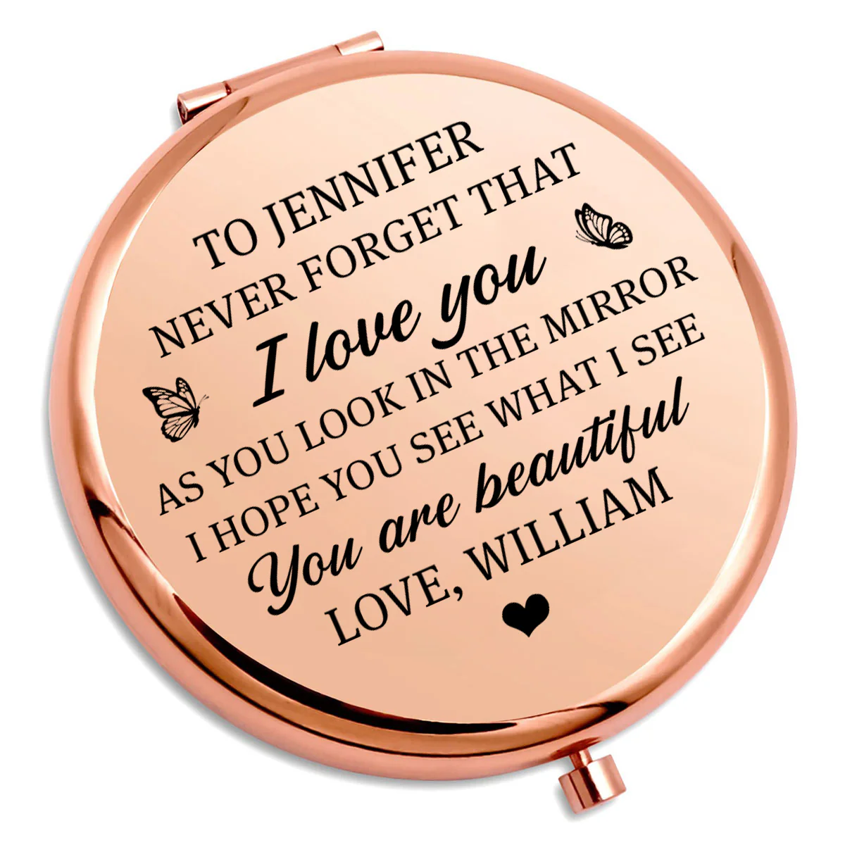 I See Beauty In You - Personalized Custom Compact Mirror - Image 4