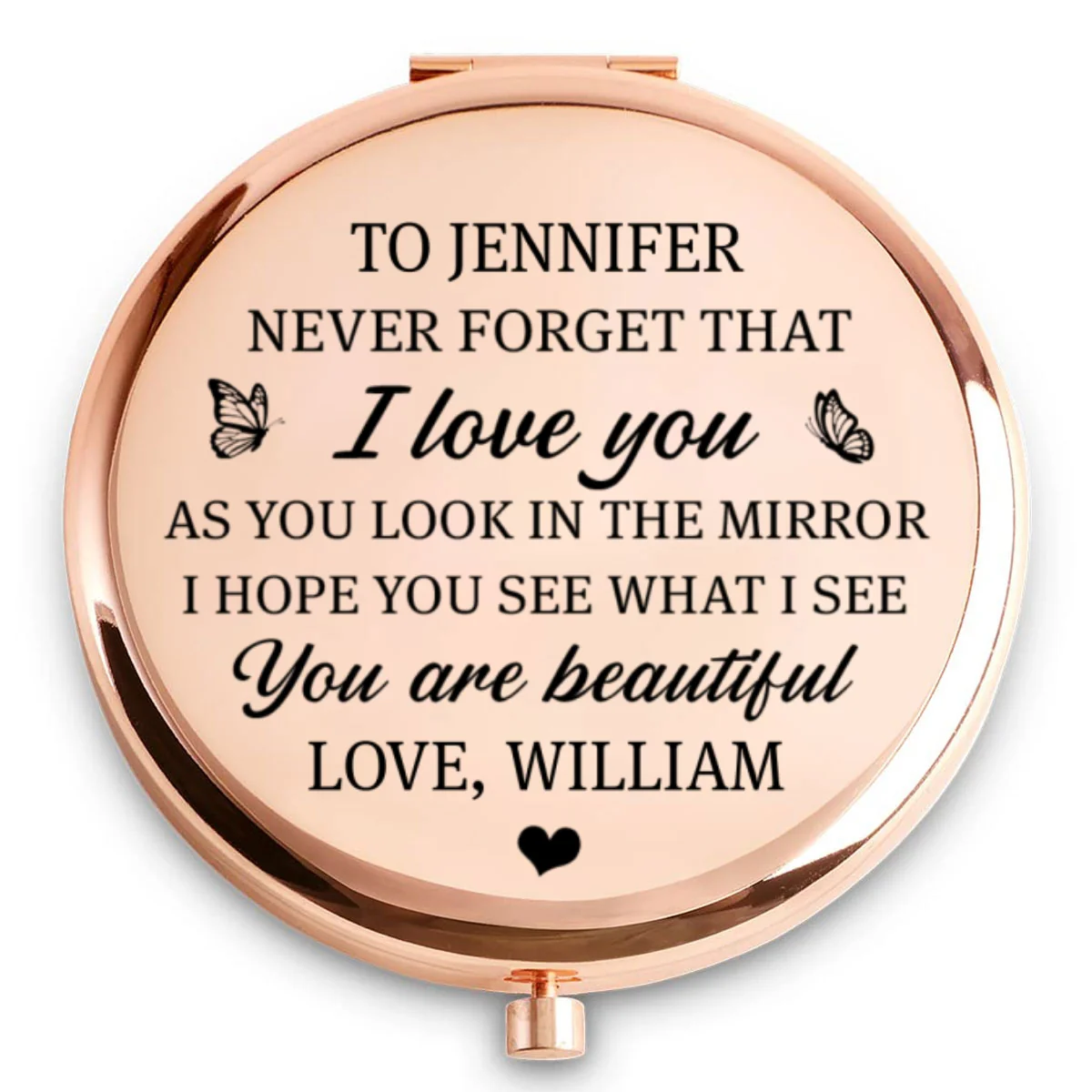 I See Beauty In You - Personalized Custom Compact Mirror - Image 5