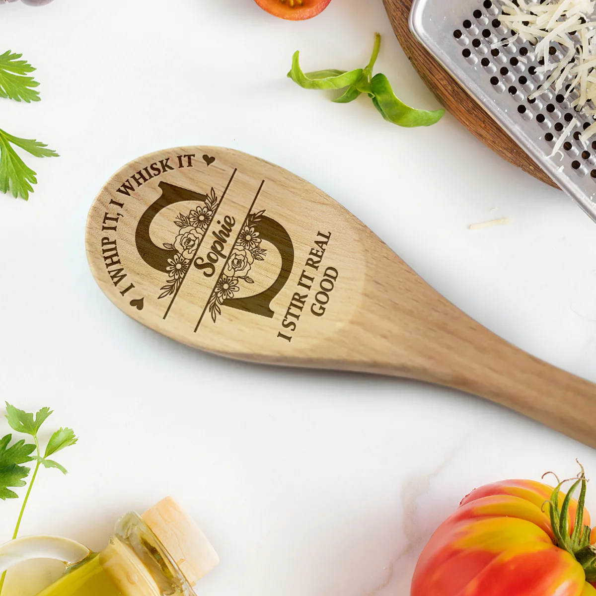 I Stir It Real Good - Personalized Custom Engraved Wooden Spoon - Image 4