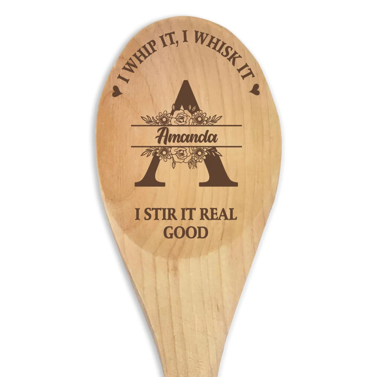 I Stir It Real Good - Personalized Custom Engraved Wooden Spoon - Image 7