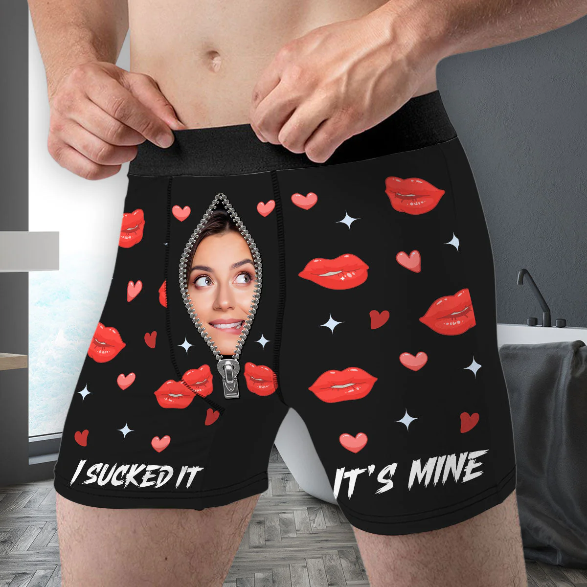 I Sucked It - Personalized Photo Men's Boxer Briefs - Image 2