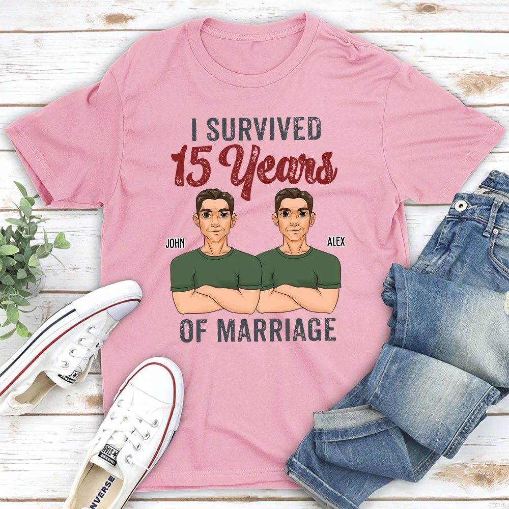 I Survived - Personalized Custom Classic T-shirt - Image 4
