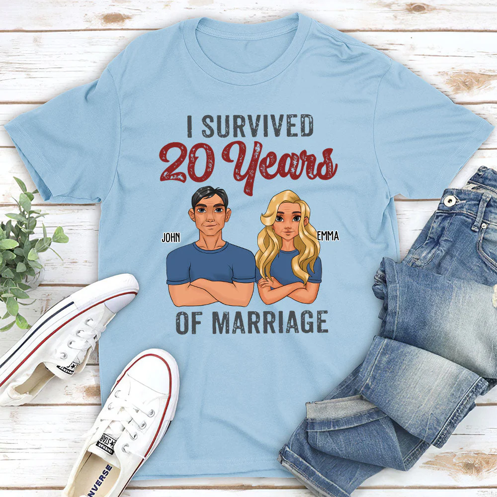 I Survived - Personalized Custom Classic T-shirt - Image 5