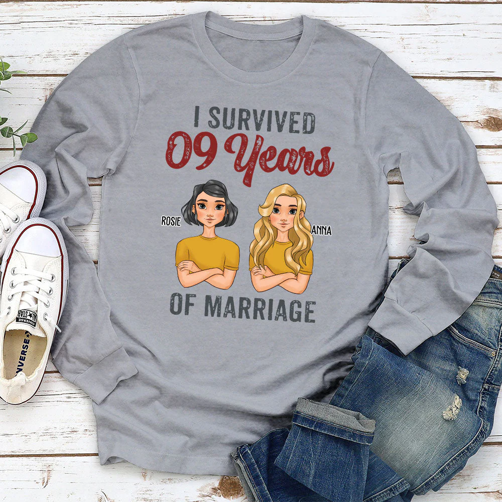I Survived - Personalized Custom Long Sleeve T-shirt - Image 3