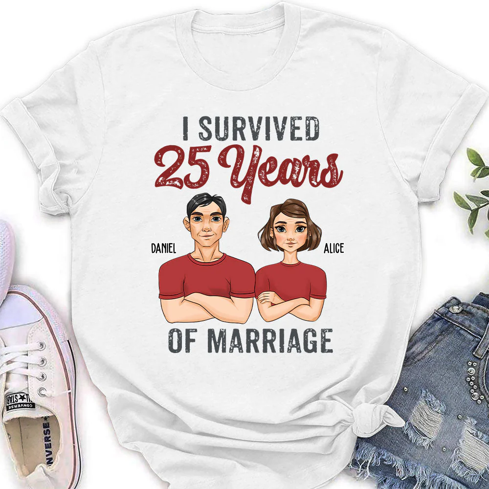 I Survived - Personalized Custom Women's T-shirt - Image 2