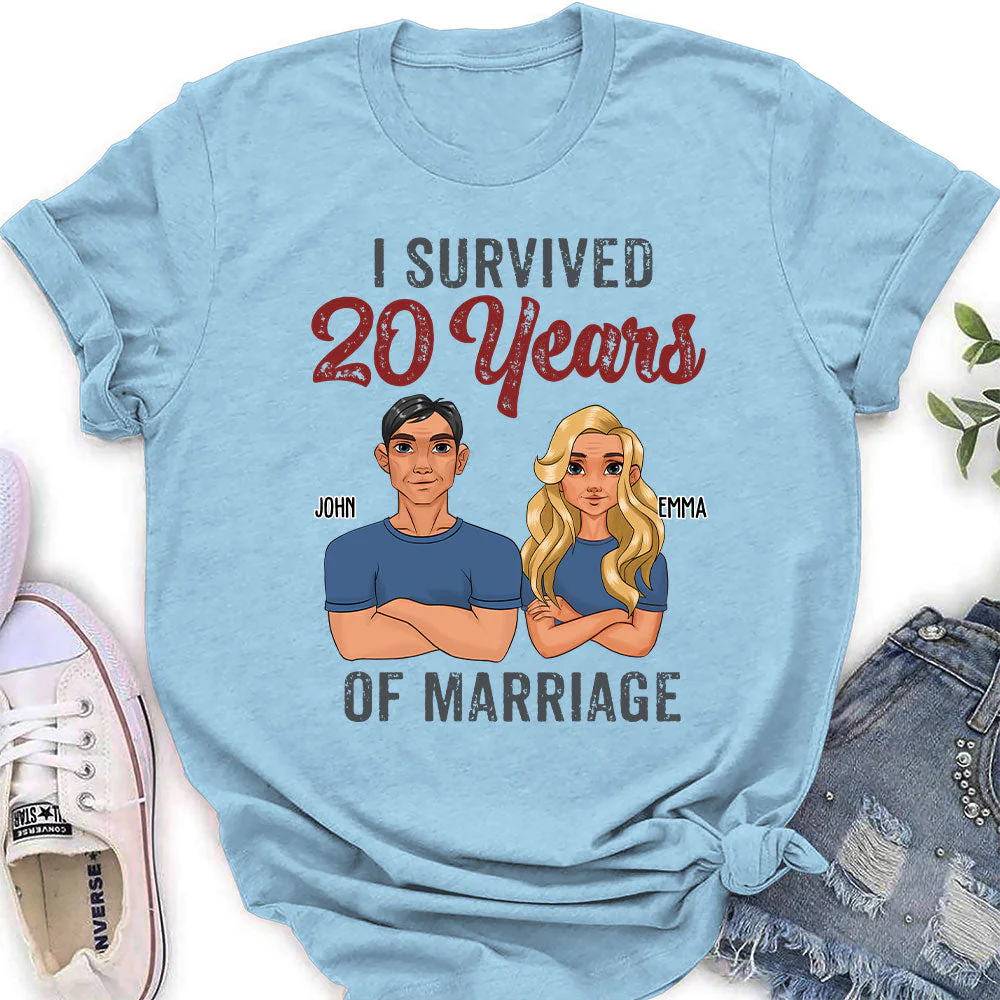 I Survived - Personalized Custom Women's T-shirt - Image 3
