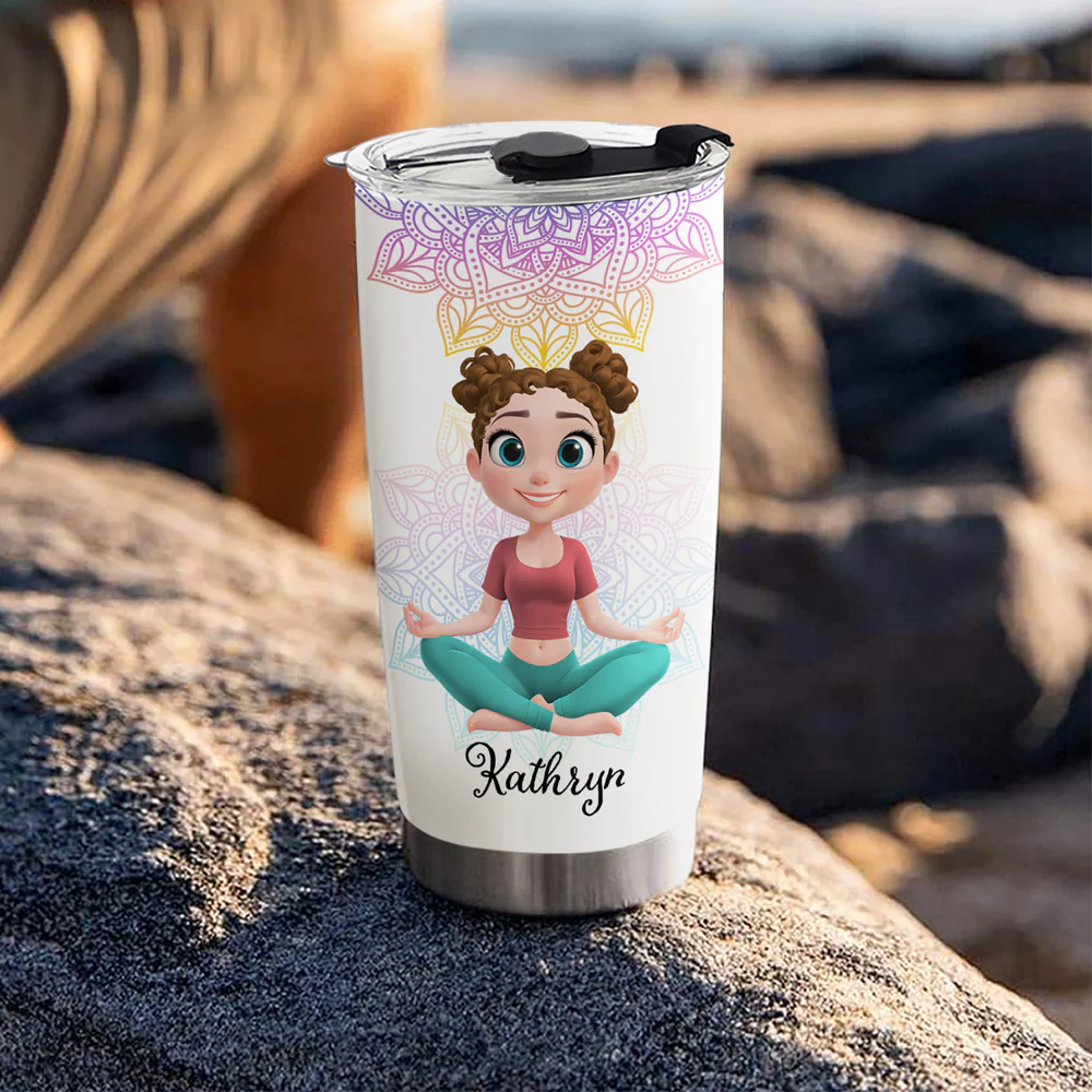 I Tell Myself - Personalized Custom Tumbler - Image 4