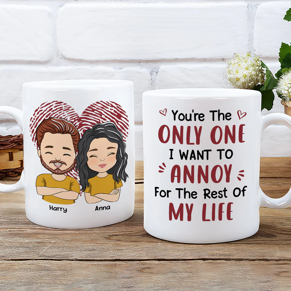I Want To Annoy - Personalized Custom Coffee Mug - Image 3